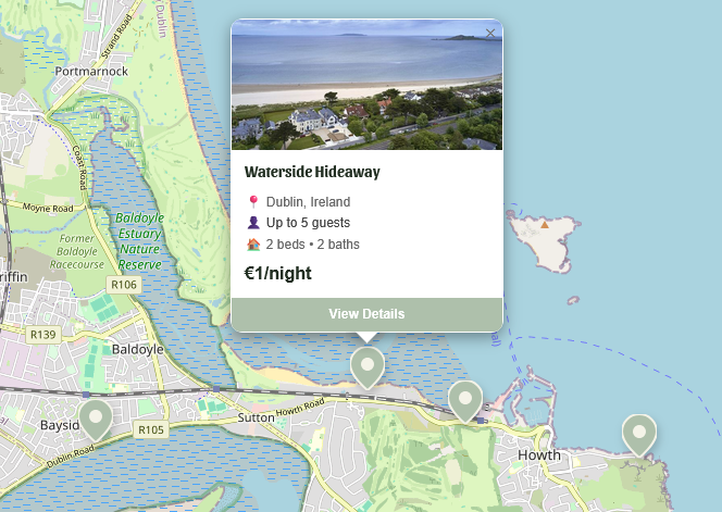 Property cards layout