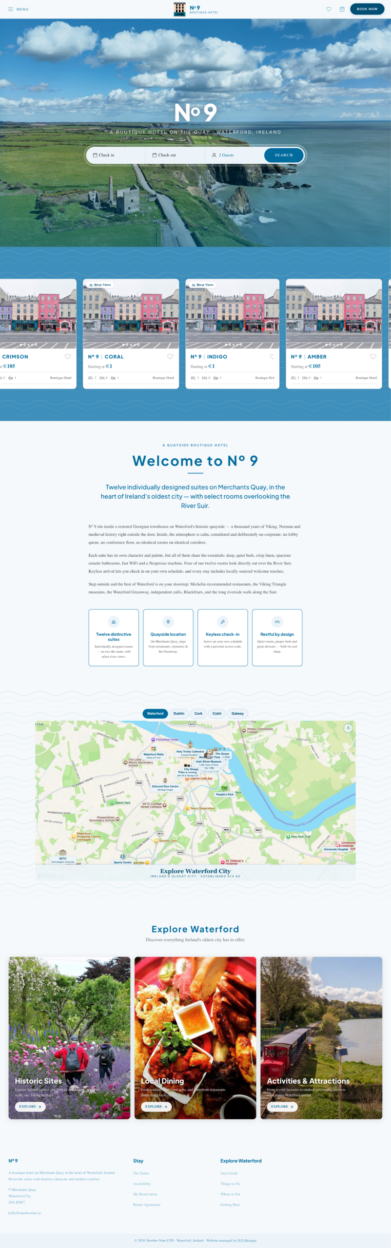 Nº 9 Boutique Hotel homepage