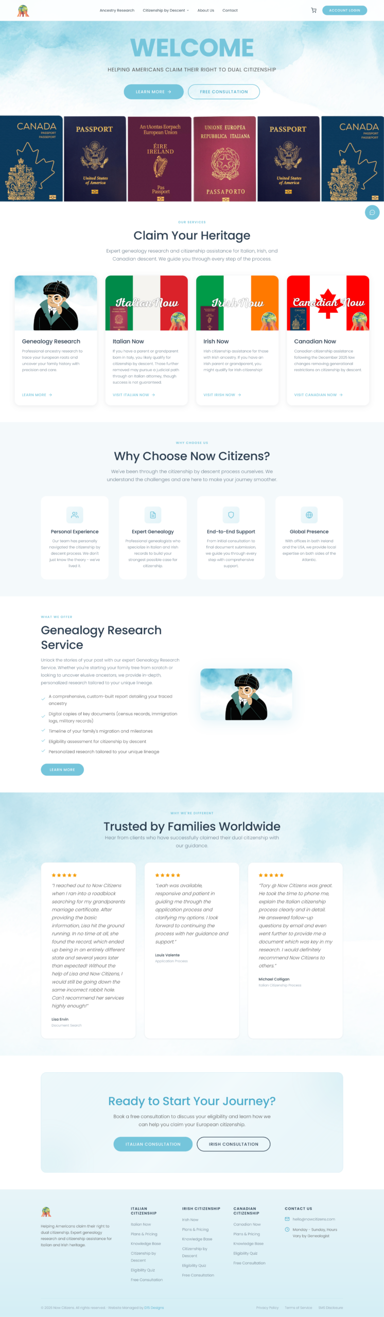 Now Citizens homepage